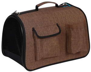 Сумка-переноска Рич Брид Хард с карманами коричневый меланж, Rich Breed