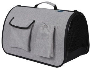 Сумка-переноска Рич Брид Хард с карманами светло-серый меланж, Rich Breed