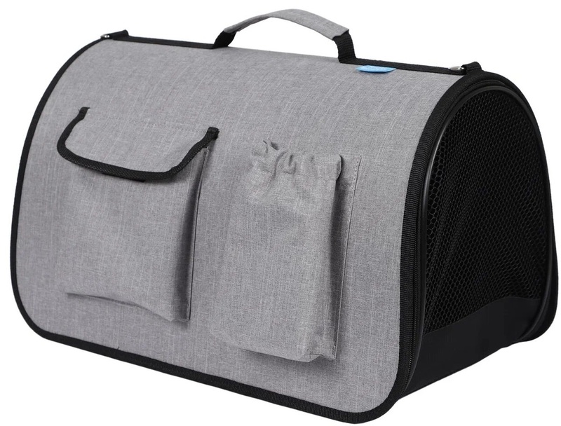 Сумка-переноска Рич Брид Хард с карманами светло-серый меланж, Rich Breed