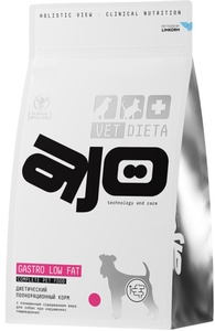 Корм Айо Вет для собак с пониженным содержанием жира при нарушениях пищеварения, AJO VET