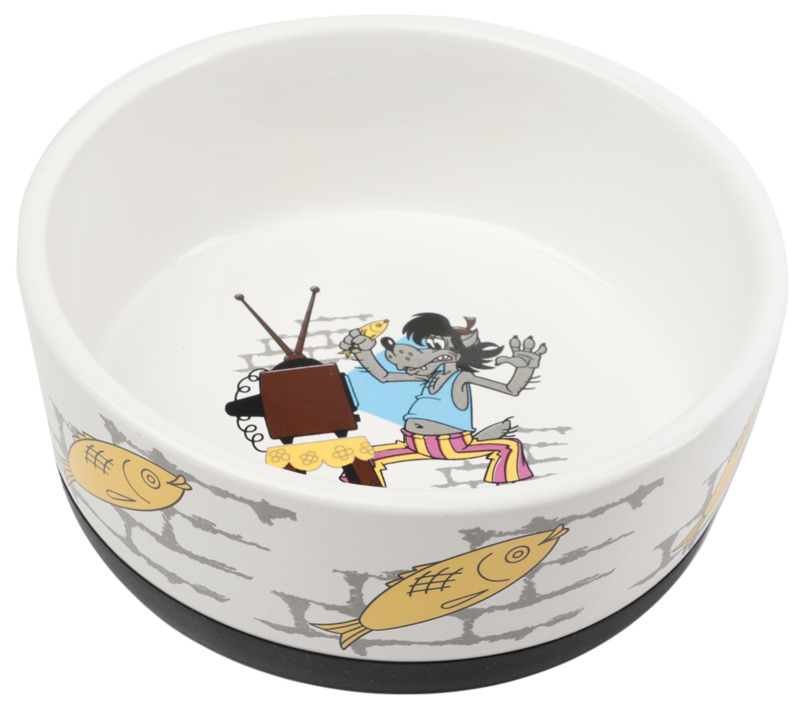 Миска Триол керамическая Волк Союзмультфильм, Triol 