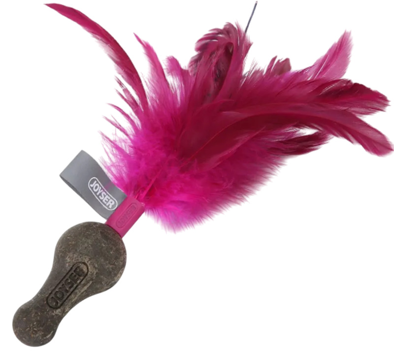 Игрушка для кошек Джойсер Катнип из спрессованной кошачьей мяты с перьями, Joyser Catnip Duoball