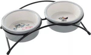 Миска Триол керамическая двойная на подставке Матроскин и Галчонок Союзмультфильм, Triol 