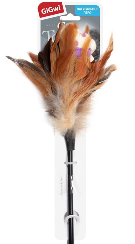 Дразнилка GiGwi с перьями, ГиГви
