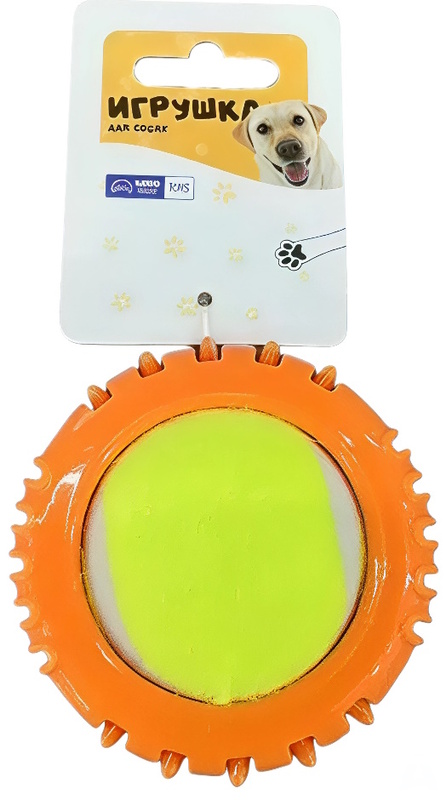Игрушка Леду Тойс мяч резиновый с теннисным мячом внутри, Ledu Toys