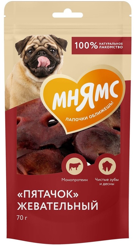 Мнямс лакомство На каждый день для собак "Пятачок" жевательный