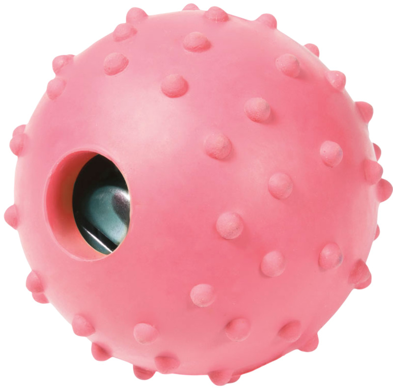 Игрушка Триол из цельнолитой резины Мяч с колокольчиком, Triol