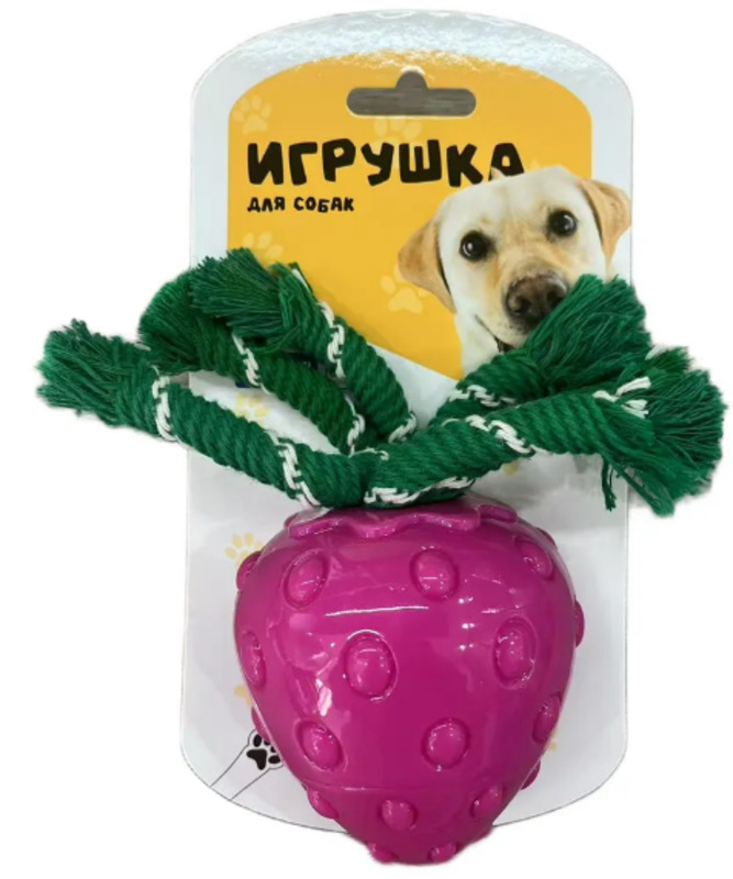 Игрушка Леду Тойс клубника с пищалкой, Ledu Toys