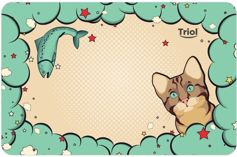 Коврик Триол под миску Кошечка, Triol