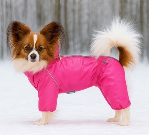 Комбинезон Снежинка ОССО для собак девочек глянец розовый, OSSO