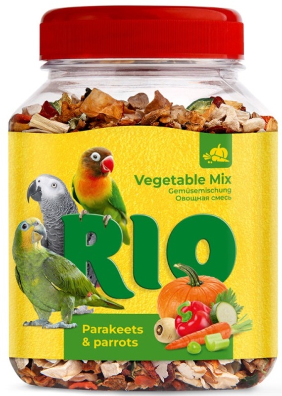 Рио Лакомство для средних и крупных попугаев Овощная смесь, RIO