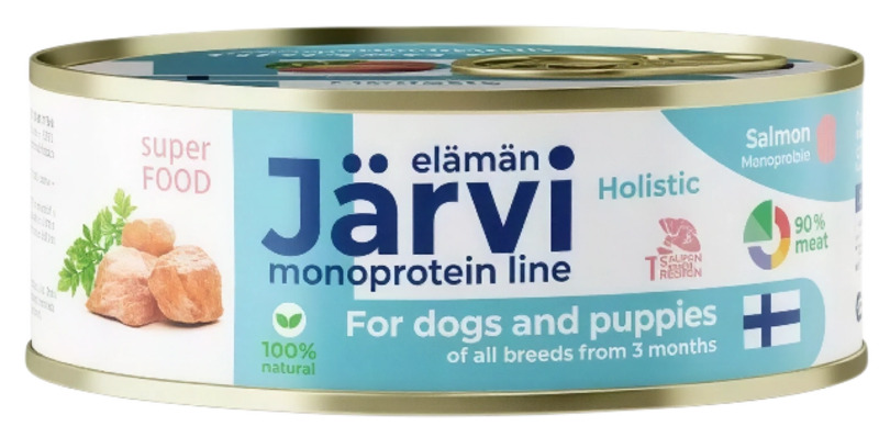 Консерва Ярви монопротеиновая для собак и щенков Лосось, Jarvi