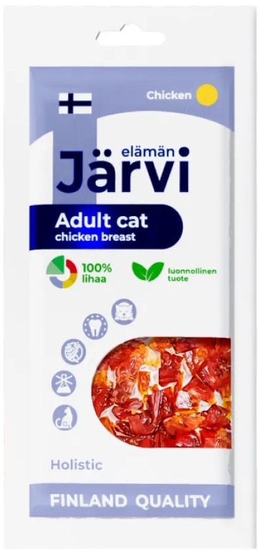 Вяленое лакомство Ярви куриная грудка для взрослых кошек, Jarvi