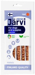 Вяленое лакомство Ярви хворост из говядины для собак и щенков всех пород, Jarvi