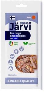 Вяленое лакомство Ярви молочный ломтик из говядины для собак и щенков всех пород, Jarvi
