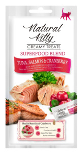 Петтрик Натурал крем-суп для кошек Тунец, лосось и клюква, Pettric Natural