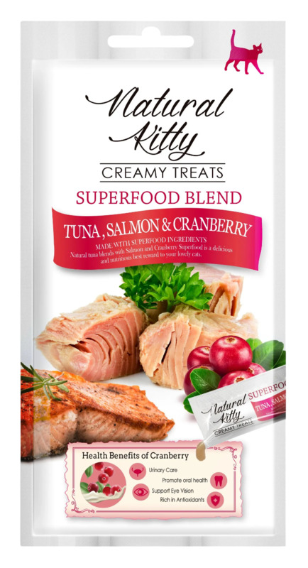 Петтрик Натурал крем-суп для кошек Тунец, лосось и клюква, Pettric Natural