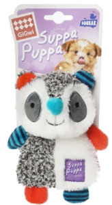 Игрушка ГиГви Suppa Puppa для маленьких собак Енот шуршащий с пищалкой, GiGwi