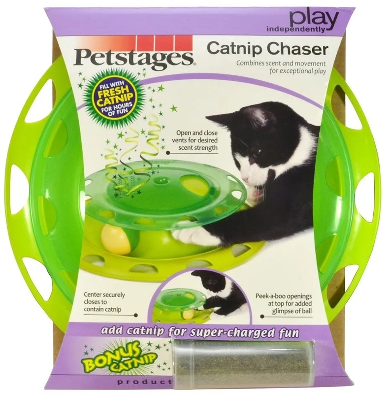 Игрушка Пэтстейдж для кошек Трек с контейнером для кошачьей мяты, Petstages