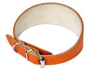 Ошейник-селёдка ZooOne из натуральной кожи 2-х слойный 21-24 см, ЗооВан