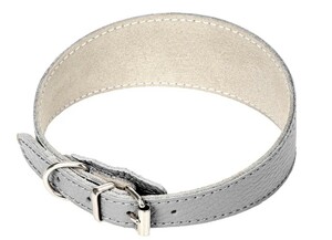 Ошейник-селёдка ZooOne из натуральной кожи 2-х слойный 31,5-37 см, ЗооВан