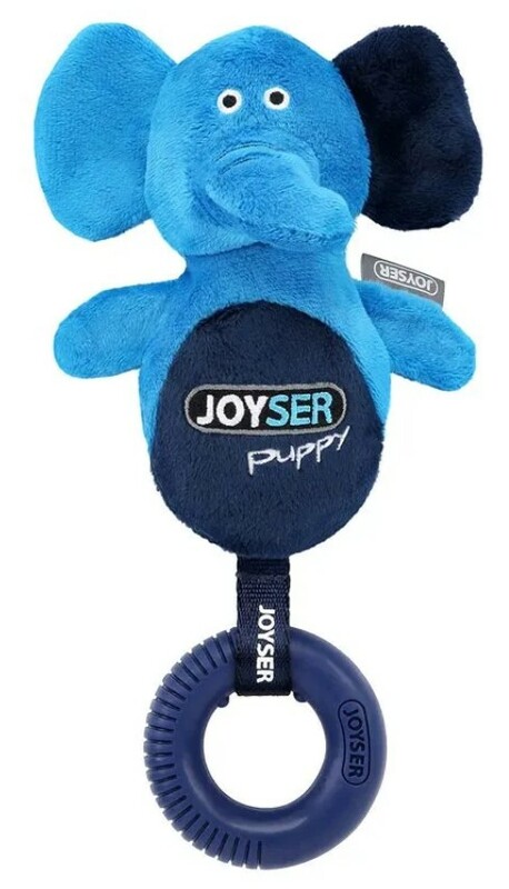 Игрушка Joyser Puppy Слоник с резиновым кольцом и пищалкой, Джойсер Паппи