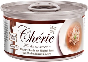Консервы Петтрик беззерновой с тунецом и курица в подливе, Pettric Cherie