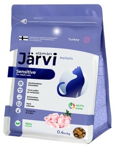 Корм Jarvi для кошек с чувствительным пищеварением Индейка, Ярви