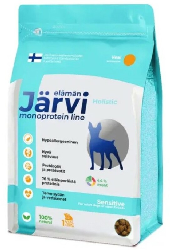 Корм монопротеиновый Jarvi для собак мелких пород с чувствительным пищеварением Телятина, Ярви