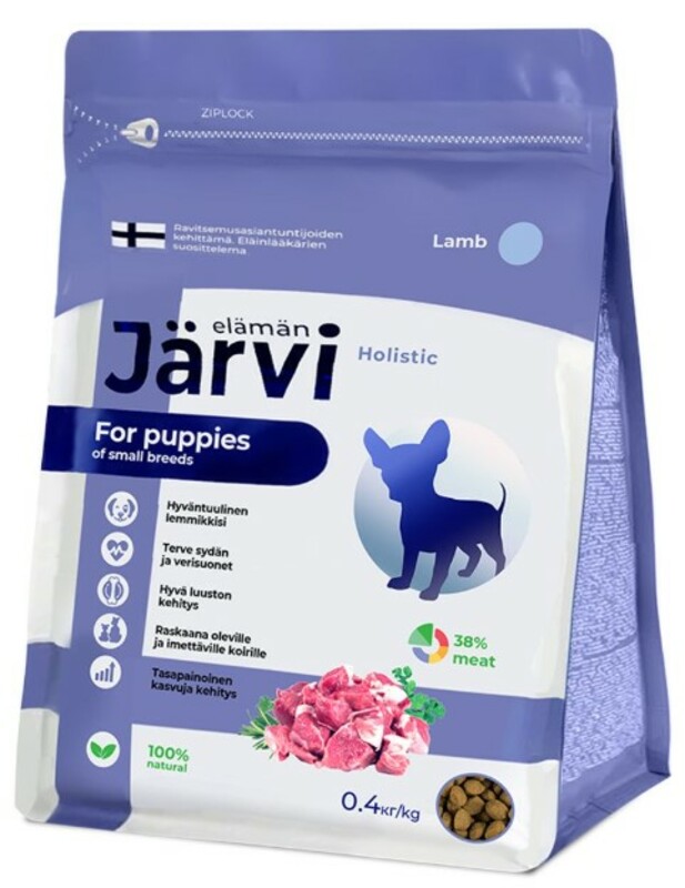 Корм Jarvi для щенков мелких пород Ягненок, Ярви