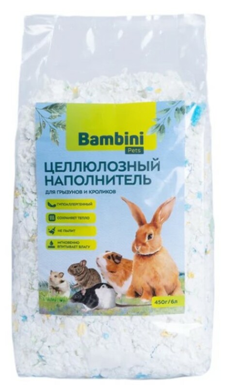 Bambini Pets Целлюлозный наполнитель, Бомбини Петс