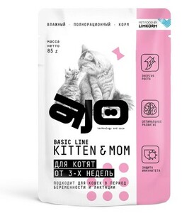 AJO Корм для котят, беременных и кормящих кошек, Айо