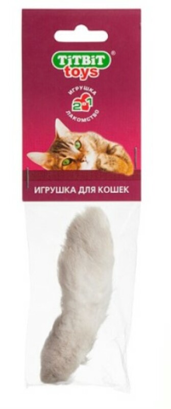 Игрушка TiTBiT лапка пушистая для кошек, ТитБит