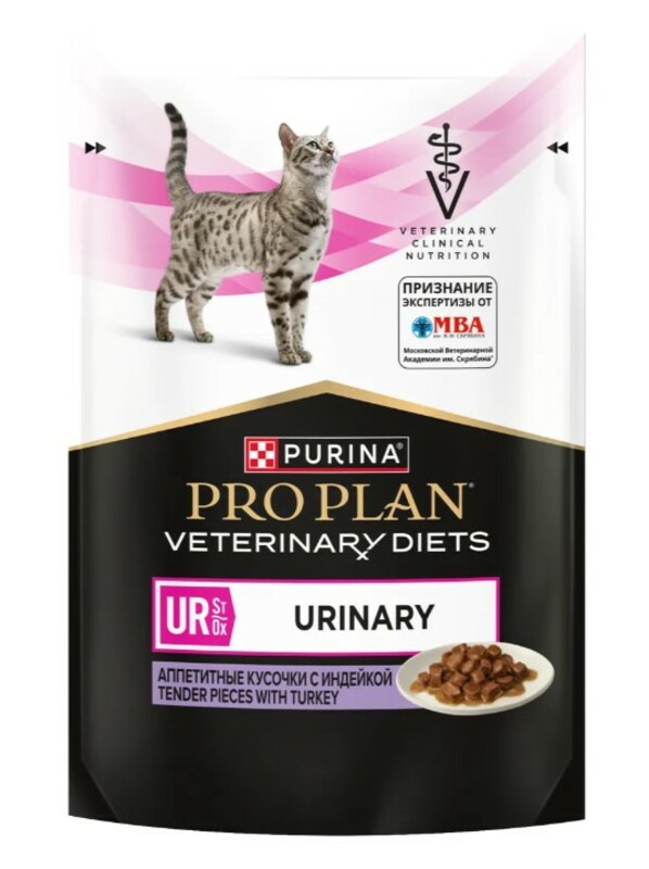 Purina UR при мочекаменной болезни пауч с индейкой, Пурина