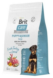 Брит Кеа Puppy&Junior Large Healthy Growth индейка и ягненок