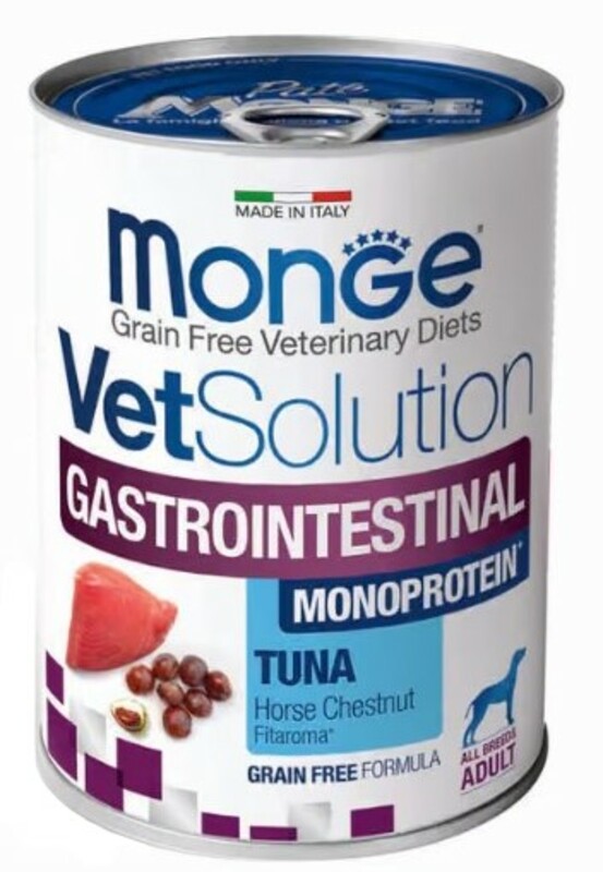 Monge VetSolution Dog Gastrointestinal паштет из тунца при заболеваниях желудочно-кишечного тракта, Монж