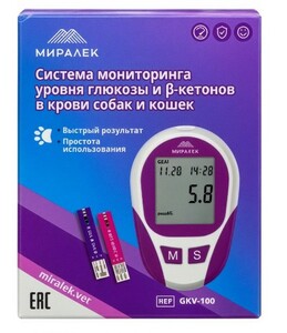 Система мониторинга уровня глюкозы и β-кетонов в крови, Миралек