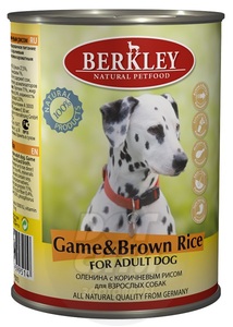 Berkley Game&Brown Rice for Adult Dog