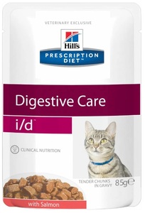 Hills PD Feline Digestive Care с лососем пауч, Хилс