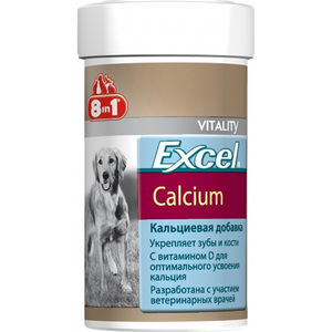 8in1 Excel Calcium витамины 8 в 1 для собак, Эксель Кальций 470 т.