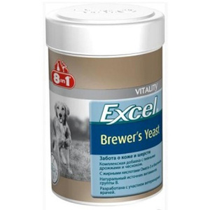 8in1 Excel Brewers Yeast для кошек и собак, Эксель Бреверс Ист 140 таблеток
