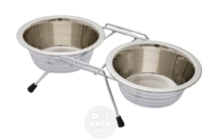 Миска двойная цветная