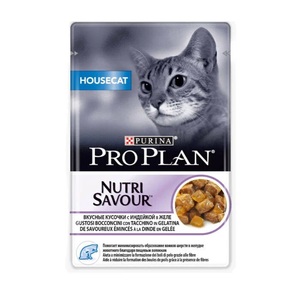 Pro Plan Pouch Housecat индейка в желе, ПроПлан 85 г