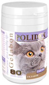 Polidex Gelabon для кошек, Полидэкс Гелабон 80 таблеток