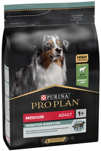 Pro Plan для собак средних пород с чувствительноым пищеварением Ягненок, Про План