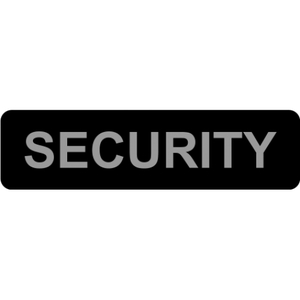 Сменная надпись "Security" большая для шлеи Коллар