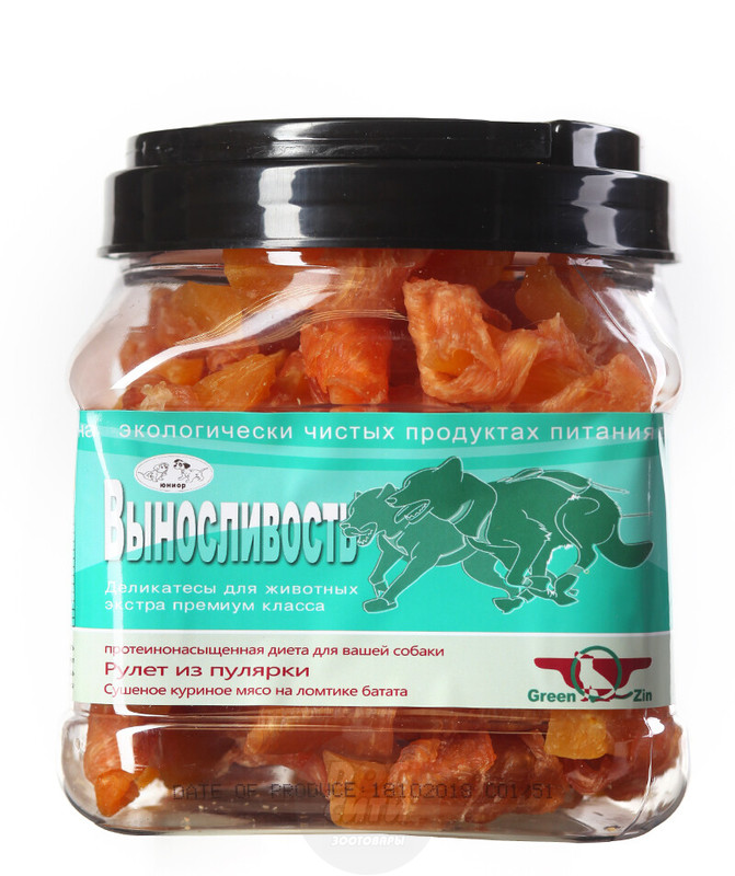 ГринКьюзин сушеное утиное мясо на ломтике батата