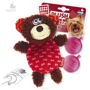 Игрушка (GiGwi) Мишка с пищалками