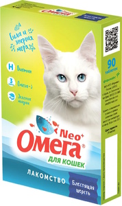 Омега Neo+ Блестящая шерсть для кошек