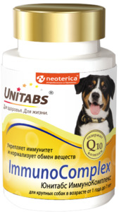 Unitabs Immuno Complex для крупных собак, Юнитабс